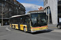 MAN Lions City 131, auf der Linie 25, fährt zum Bahnhof Thun. Die Aufnahme stammt vom 30.03.2016.