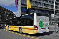 MAN Lions City 129, auf der Linie 6 verlässt die Haltestelle beim Bahnhof Thun. Die Aufnahme stammt vom 30.03.2016.