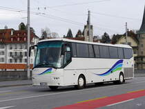 BOVA Reisebus unterwegs in der Stadt Luzern am 28.03.2016
