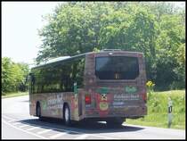 Volvo 8700 der Oppermann Transporte aus Deutschland in Sassnitz am 25.05.2014