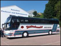 Neoplan Cityliner von Weltenbummler aus Deutschland im Stadthafen Sassnitz am 25.05.2014