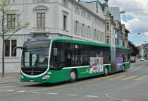 Mercedes Citaro 7016, auf der Linie 31 fährt zur Haltestelle am Wettsteinplatz. Die Aufnahme stammt vom 12.04.2016.