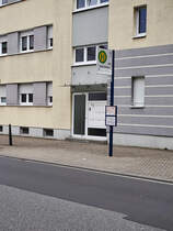 Blick auf die Haltestelle Käfertal Rathaus am 19.3.2016