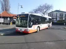 Mercedes-Benz O530LE am 04.02.2014 in Zittau am Bahnhof	