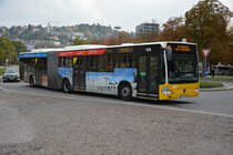 S-SB 7209 fährt am 19.10.2015 auf der Linie 44. Aufgenommen wurde ein Mercedes Benz Citaro G Facelift / Stuttgart Hauptbahnhof.
