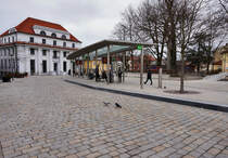 Blick auf die Haltestelle Theaterplatz, am 20.3.2016.