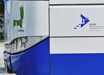 BVSG - Solaris Urbino 18, P-AV 194 (X1), Detail - Busse in Teltow-Stadt im April 2016.