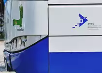 BVSG - Solaris Urbino 18, P-AV 194 (X1), Detail - Busse in Teltow-Stadt im April 2016.