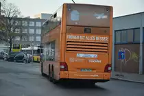 Am 31.10.2015 fährt B-V 3267 auf der Linie 100. Aufgenommen wurde ein MAN Lion's City DD / Berlin Zoologischer Garten, Hertzallee.
