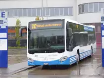 WilMobil - Mercedes Citaro Nr.257 SG 309335 unterwegs auf der Linie 732 vor dem Bahnhof in Wil am 24.04.2016