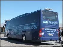 Mercedes Travego von GFB-Reisen aus Deutschland im Stadthafen Sassnitz am 29.05.2014