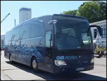 Mercedes Travego von GFB-Reisen aus Deutschland im Stadthafen Sassnitz am 29.05.2014