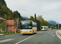 SETRA S 315 HF und ein Temsa Safari von POSTBUS unterwegs als SEV-Kurs 14241 (Greifenburg-Weißensee Bahnhof - Lienz Bahnhof), am 28.4.2016 in Oberdrauburg.