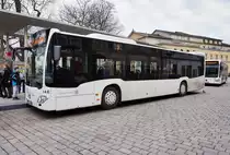 Mercedes-Benz O 530 III (Nr. 146) der SÜC, unterwegs als Linie 3 (Dörfles - Sändleinweg), am 21.3.2016 bei der Haltestelle Theaterplatz.