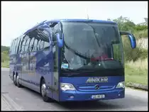 Mercedes Travego von Anker aus Deutschland im Stadthafen Sassnitz am 29.05.2014