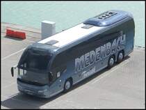 Neoplan Cityliner von Medenbach aus Deutschland im Stadthafen Sassnitz am 29.05.2014