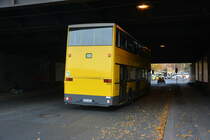  25 Jahre Linie 100  und deswegen sind einige Historische Busse unterwegs zwischen Berlin Zoologischer Garten und Berlin Alexanderplatz. Hier zu sehen ist ein MAN DN 95 (ND 202) (B-W 3045). Aufgenommen am Bahnhof Berlin Zoologischer Garten / Hertzallee / 31.10.2015.
