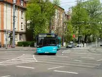 VGF Solaris Urbino 18 Wagen 394 am 30.04.16 als U-Bahn Ersatzverkehr (SEV) auf der Linie U5 in Frankfurt am Main