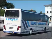 Setra 415 HD von Labudda (ex West-Reisen) aus Deutschland im Stadthafen Sassnitz am 29.05.2014