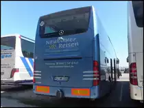 Mercedes Travego von Neubauer-Reisen aus Deutschland im Stadthafen Sassnitz am 29.05.2014
