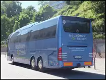 Mercedes Travego von Neubauer-Reisen aus Deutschland im Stadthafen Sassnitz am 29.05.2014