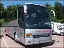 Setra 315 HDH von Thorsten Lau aus Deutschland im Stadthafen Sassnitz am 29.05.2014