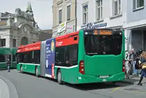 Mercedes Citaro 7010, auf der Linie 30, wartet an der Endstation am Bahnhof SBB. Die Aufnahme stammt vom 30.04.2016.