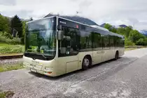 MAN Lion's City von POSTBUS, am 5.5.2016, geparkt beim Bahnhof Maria Elend im Rosental.