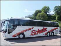 MAN Lion's Coach von Schulz aus Deutschland im Stadthafen Sassnitz am 30.05.2014
