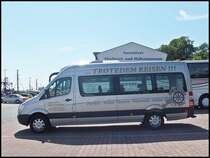 Mercedes Sprinter von Trotzdem Reisen aus Deutschland im Stadthafen Sassnitz am 30.05.2014