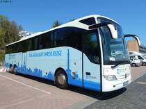 Mercedes Tourismo der Bentheimer Eisenbahn aus Deutschland im Stadthafen Sassnitz am 09.05.2016