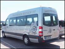 Mercedes Sprinter von Trotzdem Reisen aus Deutschland im Stadthafen Sassnitz am 30.05.2014