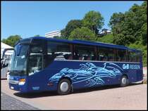 Setra 415 GT-HD von GFB-Reisen aus Deutschland im Stadthafen Sassnitz am 30.05.2014