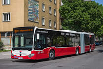 Wiener Linien NG 265 MB (Citaro 2 G Euro 6) als Linie 11A in der Stromstrasse, 09.05.2016. 