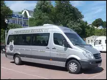 Mercedes Sprinter von Trotzdem Reisen aus Deutschland im Stadthafen Sassnitz am 30.05.2014
