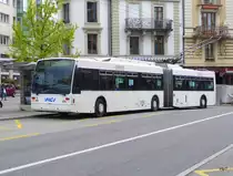 VMCV - Trolleybus Nr.10 unterwegs in Vevey am 03.05.2016