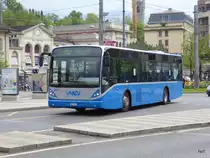 VMCV - VanHool Nr.84  VD  1227 unterwegs auf der Linie 202 in Vevey am 03.05.2016