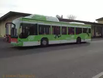 BGU Erdgas Citaro mit Vollwerbung für Erdgas, am 13.4.2013 beim Bhf Süd.