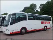 Scania Irizar von Hübner aus Deutschland im Stadthafen Sassnitz am 31.05.2014