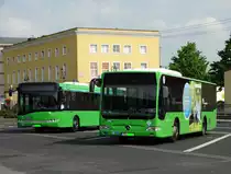 RhönEnergie Mercedes Benz Citaro 1 und ein Solaris Urbino 12 am 13.05.16 in Fulda ZOB