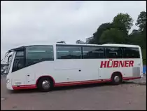Scania Irizar von Hübner aus Deutschland im Stadthafen Sassnitz am 31.05.2014