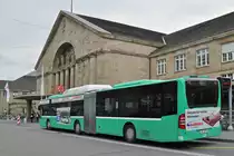 Mercedes Citaro 719, auf der Linie 30, wartet an der Endstation am Badischen Bahnhof. Die Aufnahme stammt vom 11.05.2016.