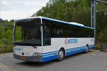 . AM 5552, Mercedes Benz Intouro von Autocars Meyers, im Einsatz als SEV auf der Strecke Kautenbach Ettelbrck, hier am Bahnhof in Kautenbach.  14.05.2016