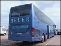 Mercedes Travego von Heuer aus Deutschland im Stadthafen Sassnitz am 31.05.2014