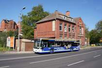 Stadtbus Gotha: Mercedes-Benz Citaro Facelift (Wagennummer 109) des Omnibusbetriebes Wolfgang Steinbrück, aufgenommen im Mai 2016 am Zentralen Omnibusbahnhof in Gotha.