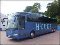 Mercedes Travego von Heuer aus Deutschland im Stadthafen Sassnitz am 31.05.2014