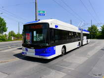 TL - Trolleybus Nr.864 unterwegs auf der Linie 1 in der Stadt Lausanne am 10.05.2016