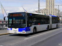 TL - MAN Lion`s City Nr.637  VD 290571 unterwegs auf der Linie 17 in der Stadt Lausanne am 10.05.2016