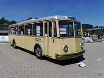 TN Neuchatel / Retro Bus - FBW Trolleybus Oldtimer Nr.6 zu Besuch im Verkehrshaus in Luzern anlässlich der Trolleybus Day 2016 vom 20-22.05.2016 und 75 Jahrfeier der VBL am 21.05.2016