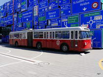 Verkehrsbetriebe Winterthur - FBW Trolleybus Oldtimer Nr.101 zu Besuch im Verkehrshaus in Luzern anlässlich der Trolleybus Day 2016 vom 20-22.05.2016 und 75 Jahrfeier der VBL am 21.05.2016